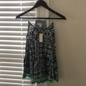 Anthropologie Women’s halter/peplum top